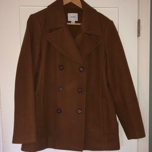 Old Navy Pea coat in Fall-inspired Spicy Brown - L